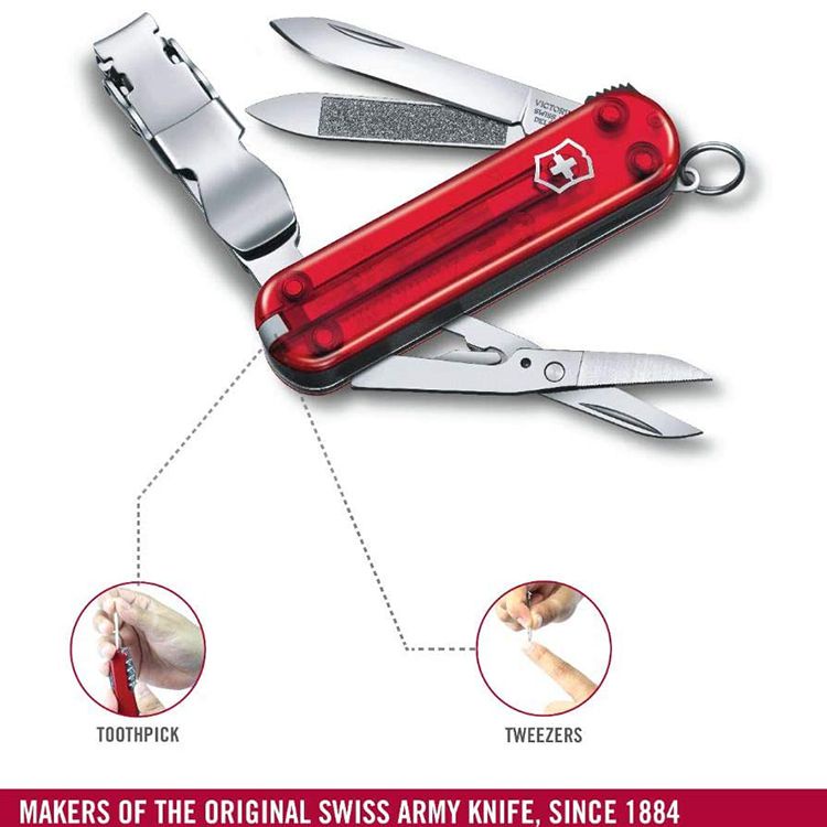 Dụng cụ đa năng Victorinox Nail Clip 580 TR 0.6463.T [HÀNG ĐỨC]
