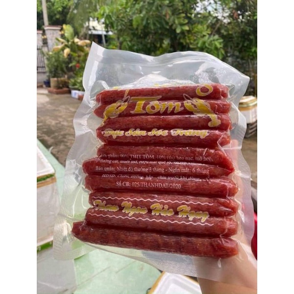 500 gram lạp xưởng tôm siêu ngon
