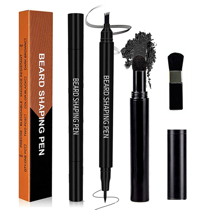 Set 3 Bút Kẻ Râu Đầu 4 Râu Chống Thấm Nước YOUYO Dành Cho Nam
