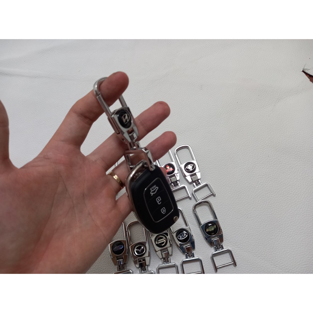 [Hot] Móc khóa, móc treo chìa khóa hình logo theo hãng xe ô tô, giá gốc