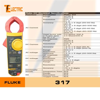 Ampe kìm đo dòng AC/DC Fluke 317