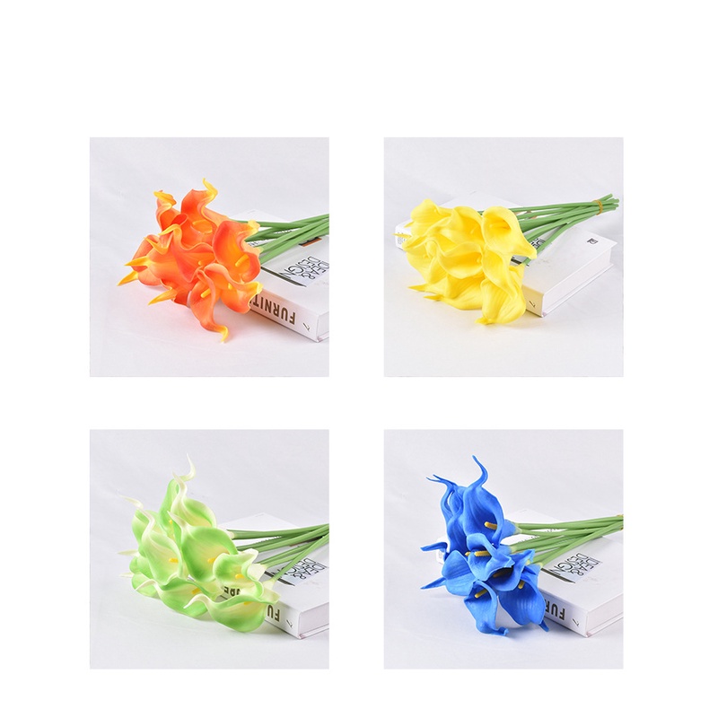 Bó Hoa calla lilies pu Nhân Tạo 33cm Trang Trí Nhà Cửa / Tiệc Cưới