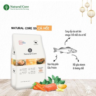 Thức ăn hữu cơ natural core cá hồi s3 cho chó 1kg