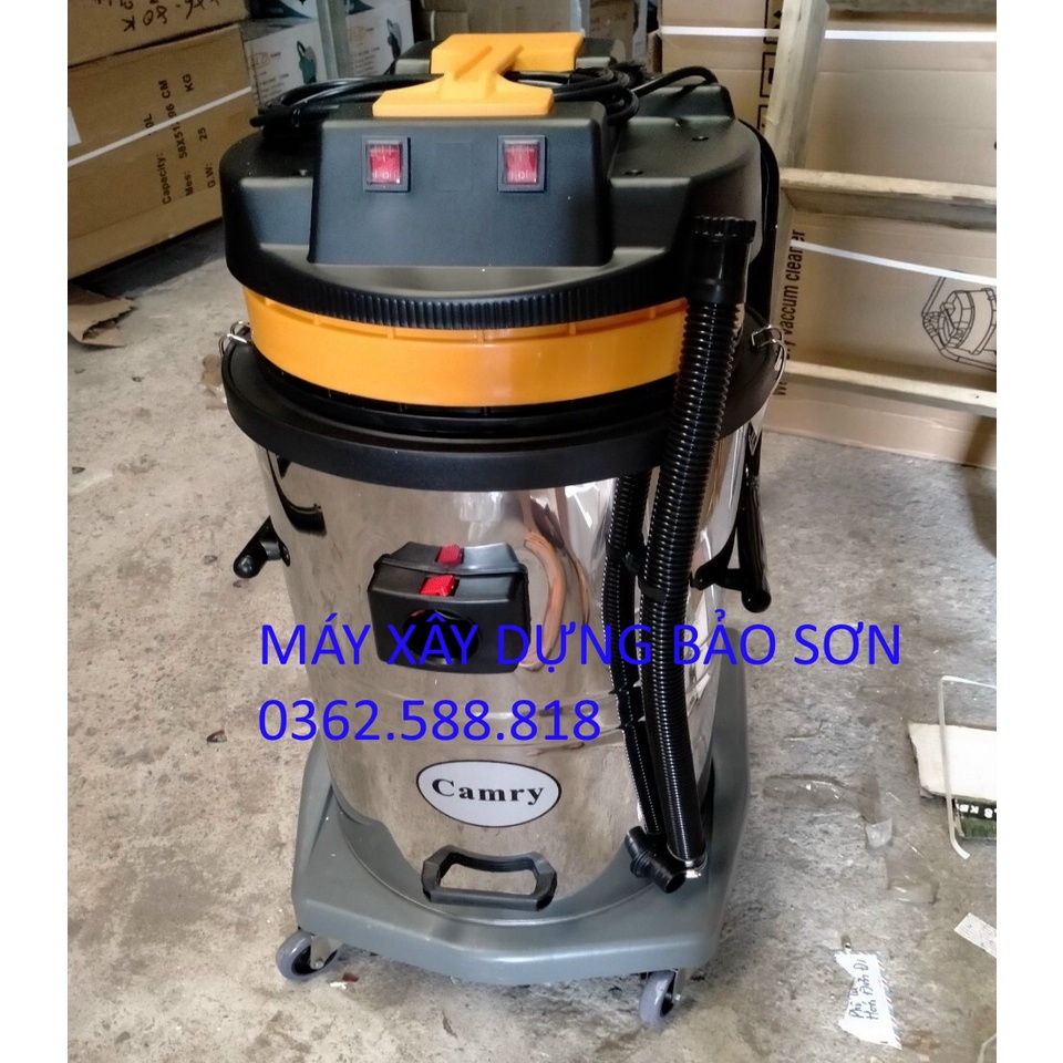 Máy hút bụi công nghiệp Máy hút bụi CAMRY70 lít Đầy đủ phụ kiện bảo hành 12 tháng