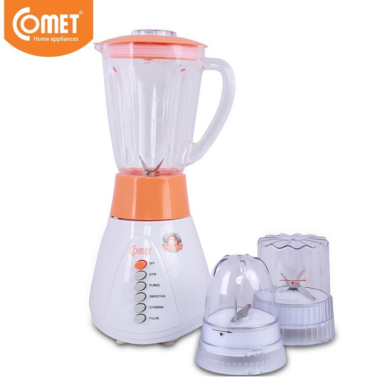 [Mã 2404EL10K giảm 10K đơn 20K] Máy xay sinh tố 3 cối thủy tinh Comet CM9958