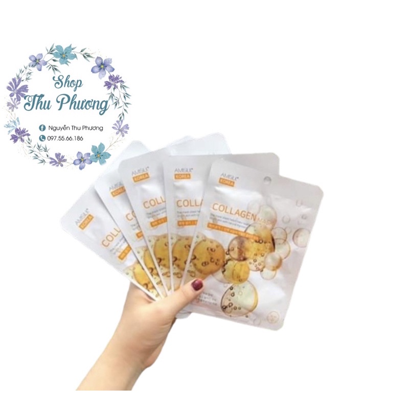 MẶT NẠ COLLAGEN AMISILK HÀN QUỐC ( 1 MIẾNG)