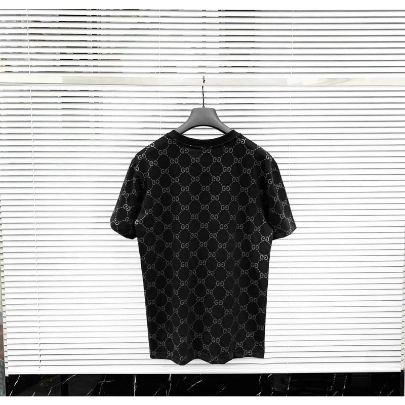 Áo phông thời trang hai mầu trắng đen có họ tiết in logo, Áo cộc tay cổ tròn phong cách giới trẻ cotton btshop từ45-75kg