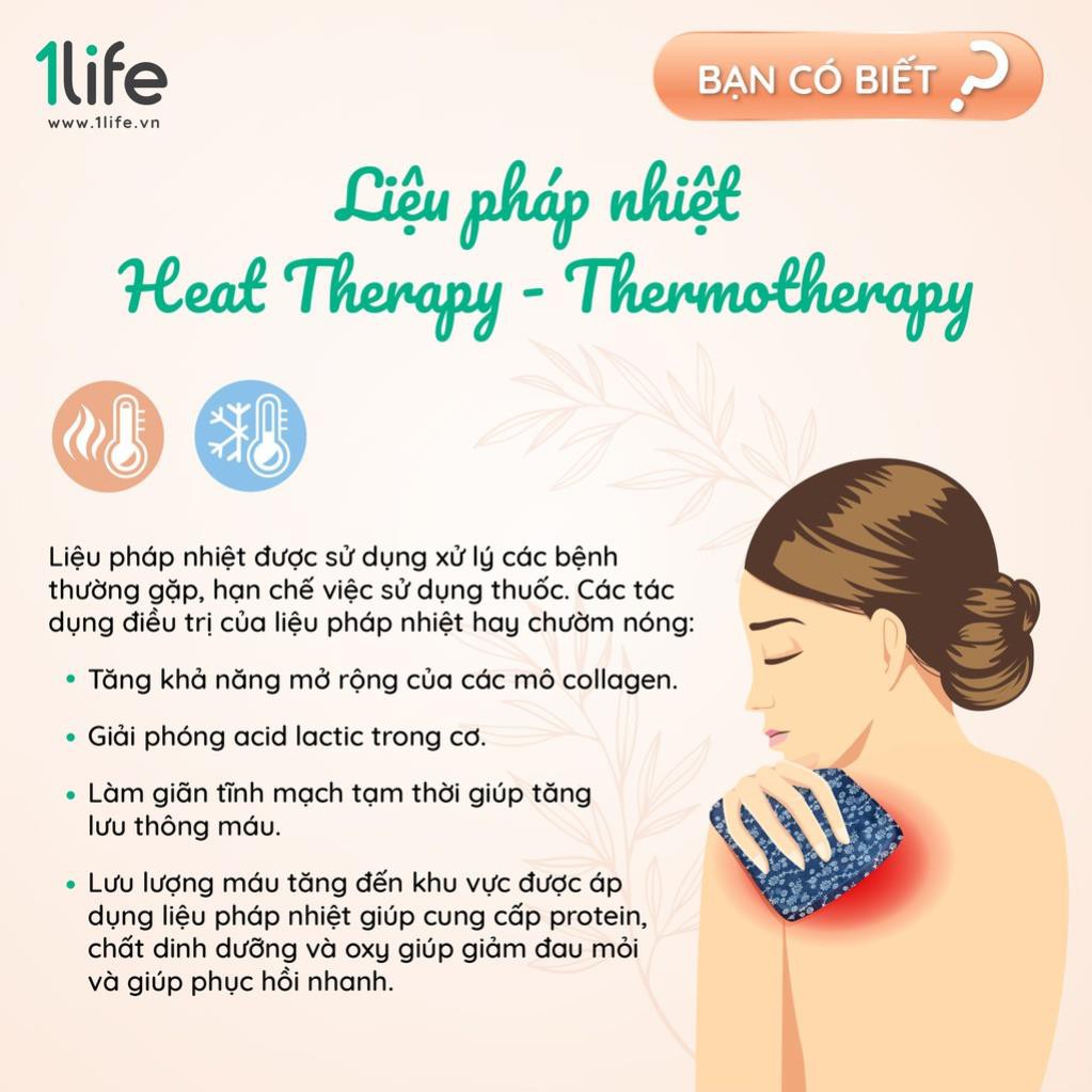 GỐI THẢO MỘC/TÚI THẢO DƯỢC CHƯỜM NÓNG LẠNH GIẢM ĐAU 1LIFE