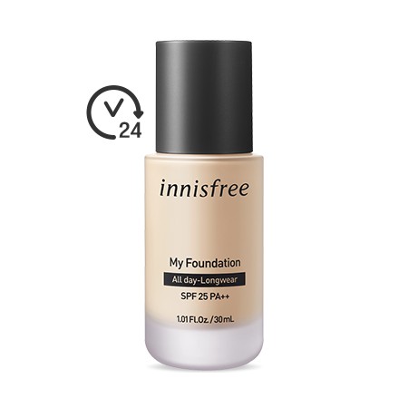 Kem Nền Cho Da Dầu Innisfree My Foundation All day - Longwear SPF 25 PA++