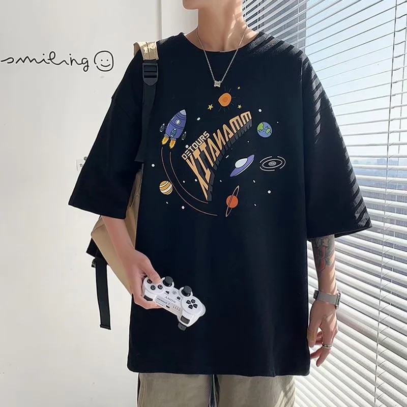 Áo Thun Tay Ngắn Phong Cách Thời Trang Dành Cho Nam Size M-3XL | BigBuy360 - bigbuy360.vn