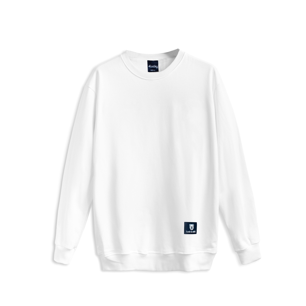 Áo sweater trơn form rộng unisex nam nữ 6007 - vải mịn co giãn nhẹ thoải mái