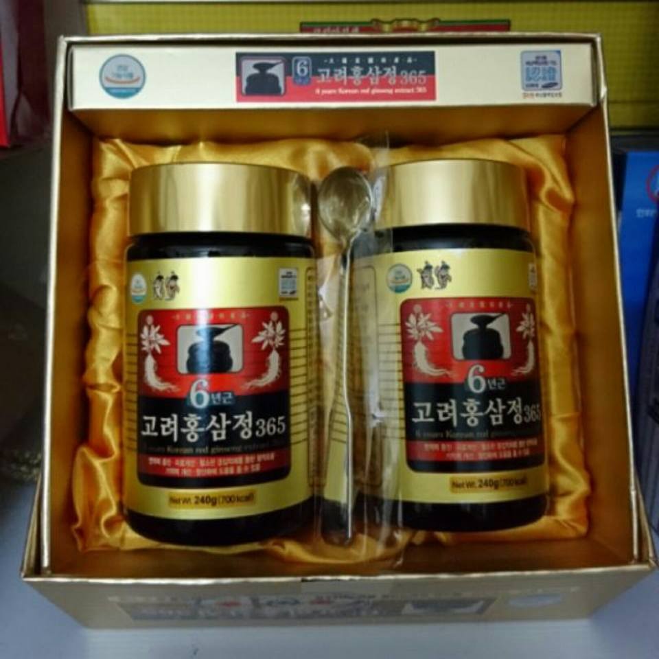 CAO HỒNG SÂM 365 HÀN QUỐC 2LỌ× 240G