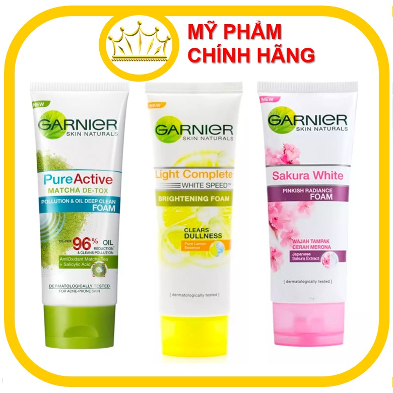 Sữa rửa mặt Garnier Thái Lan 100ml