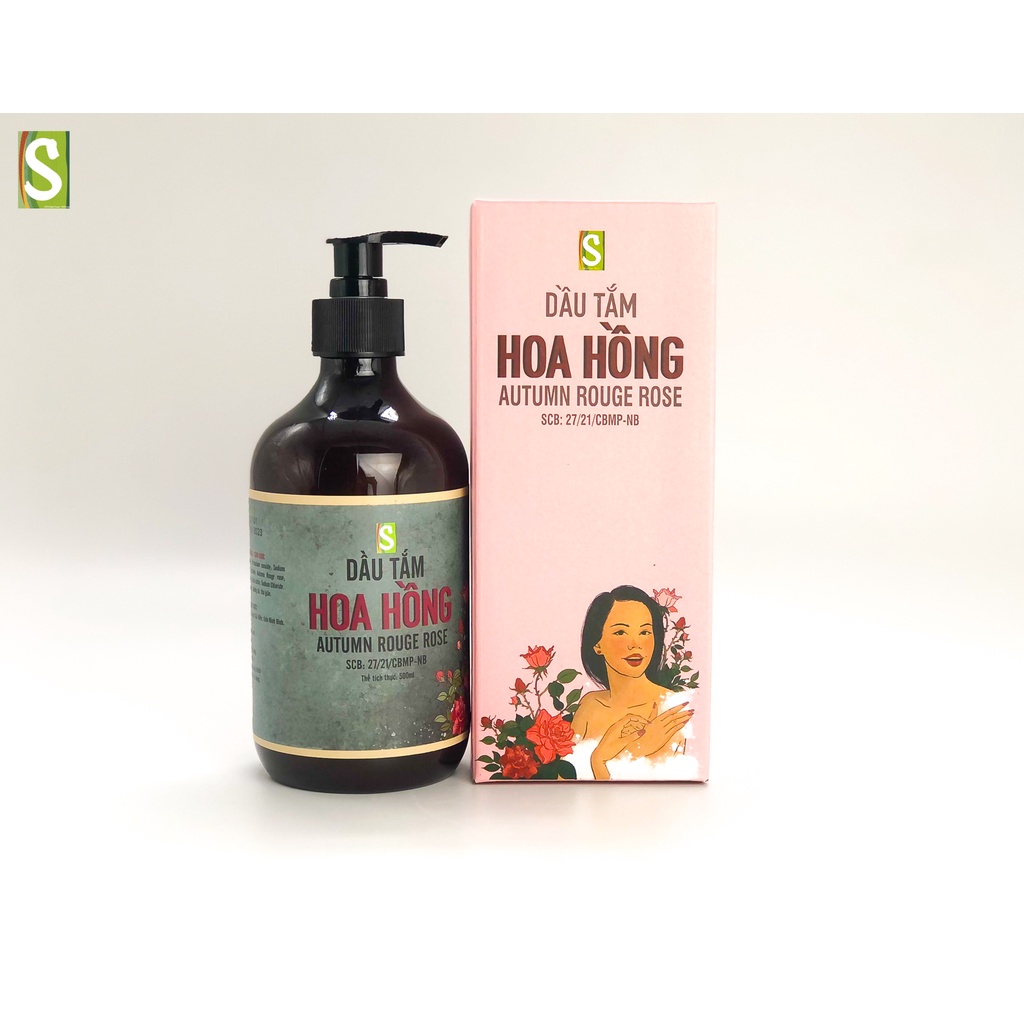 Dầu tắm Hoa Hồng HTX Sinh Dược 100ml,500ml