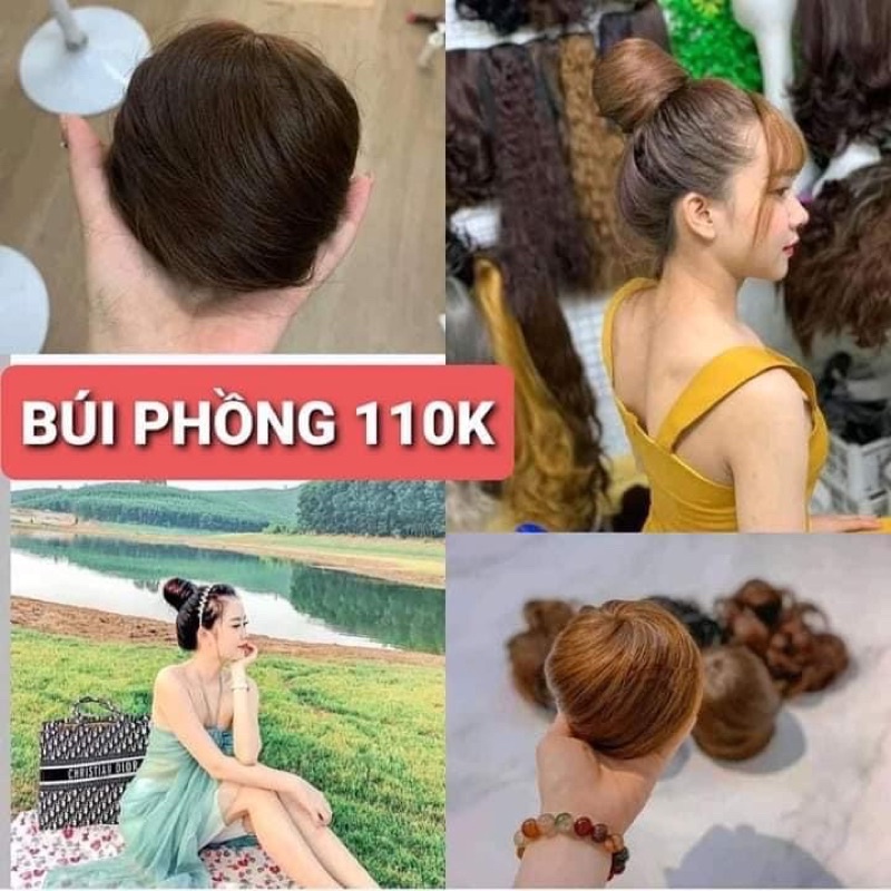 búi phồng tóc  kèm ảnh thật tóc búi tròn đẹp ❇️