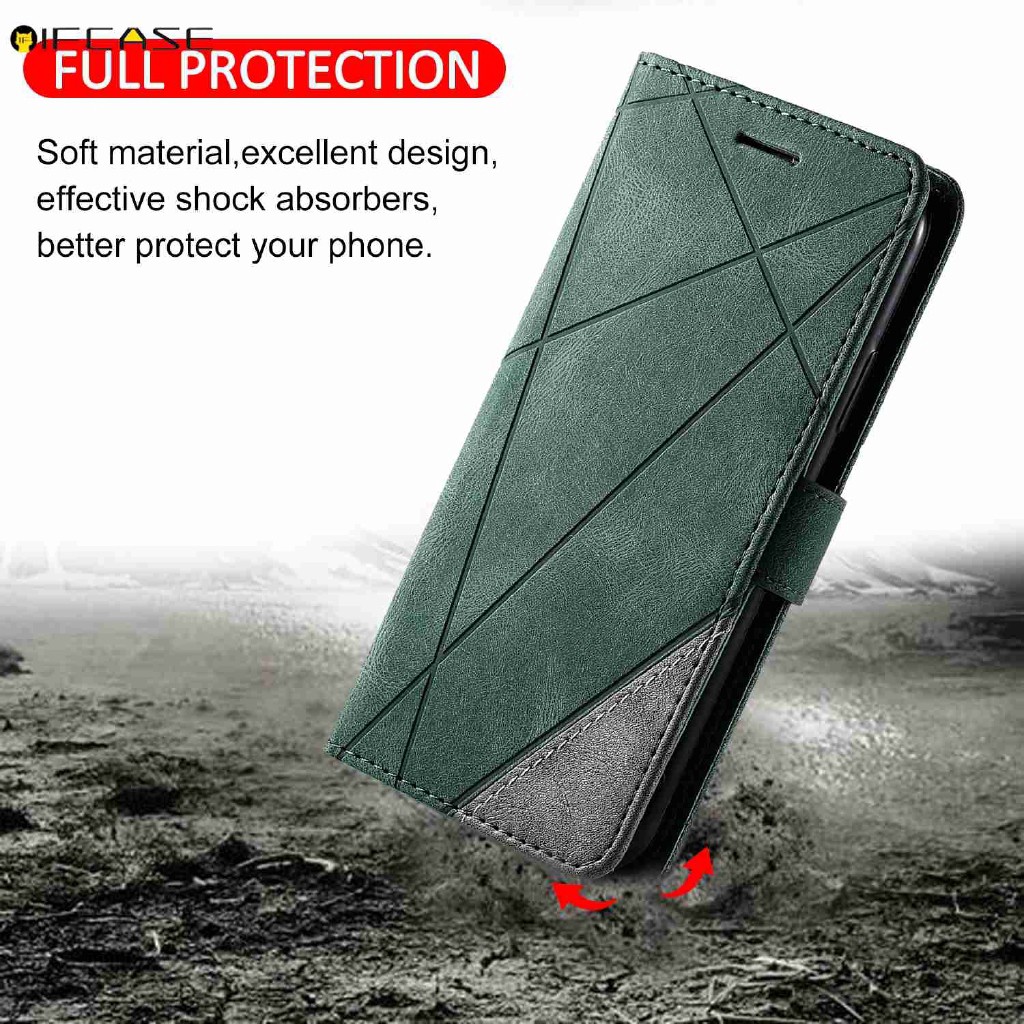 Ốp Điện Thoại Da Gấp Gọn Phối Ví Chống Sốc Cho Xiaomi 12 Lite 12T Redmi Note 11 Pro 11S A1 Plus 11 Prime K50 Ultra