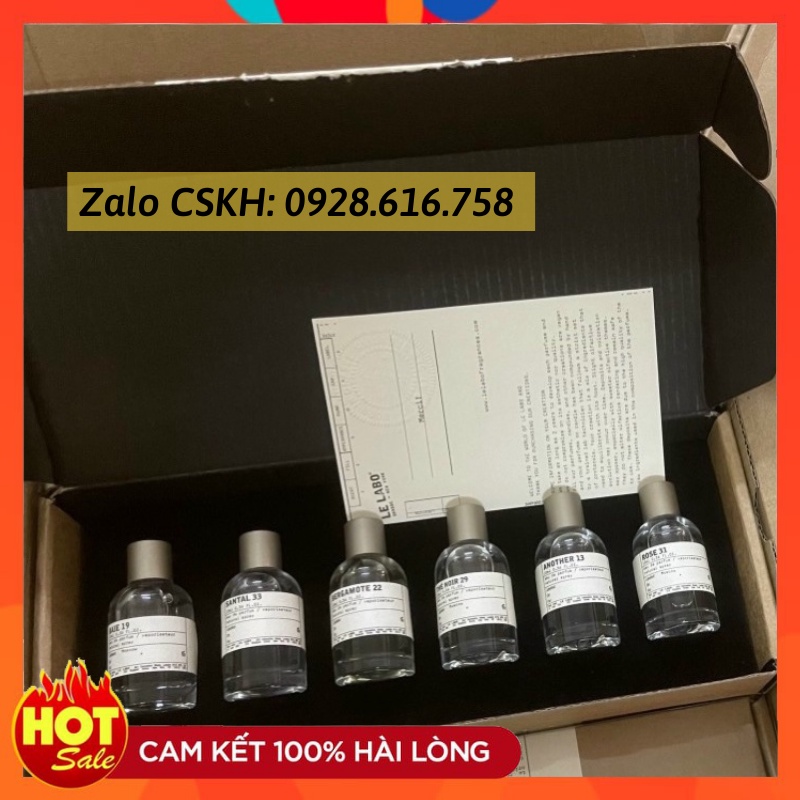 Set Nước Hoa Unisex 6 x 10ml Another 13, 31, 33, 19, 22, 29 Đẳng Cấp, Sang Trọng Le labo mini