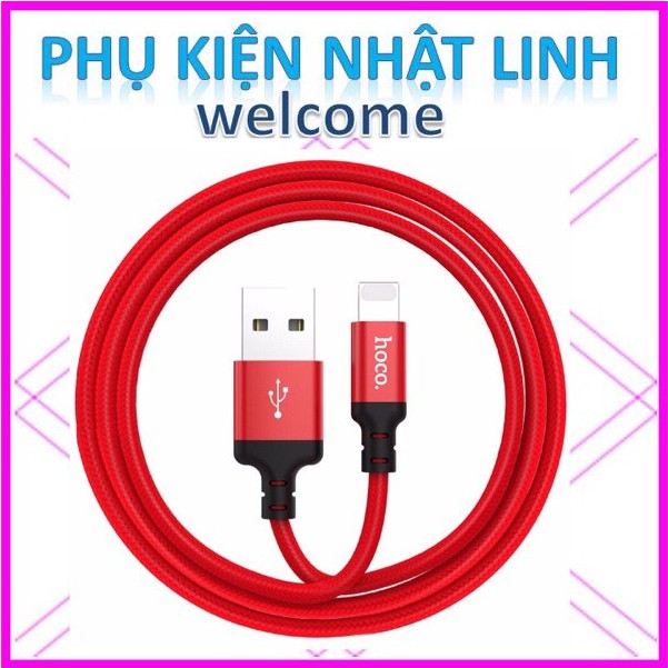 Dây Cáp Sạc Lightning Hoco x14,Dây Sạc Chính Hãng truyền tải dữ liệu tốt,thích hợp các đời máy iphone 6G Tới 12promax/