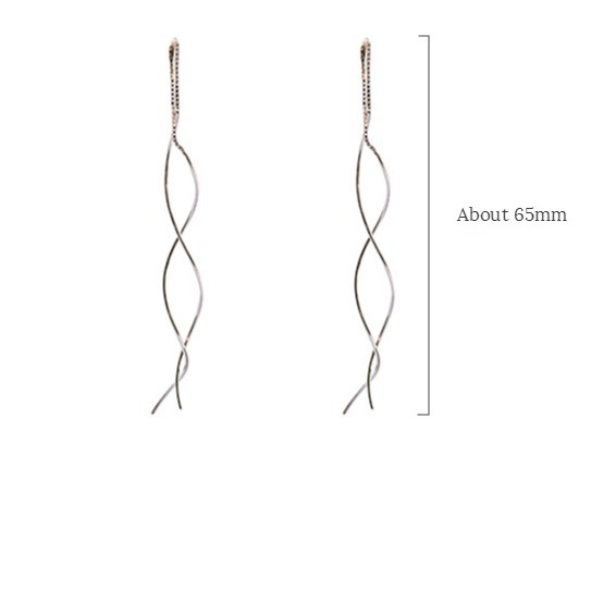 Bông tai dáng dài phối tua thời trang phong cách Hàn Quốc dành cho nữ A769