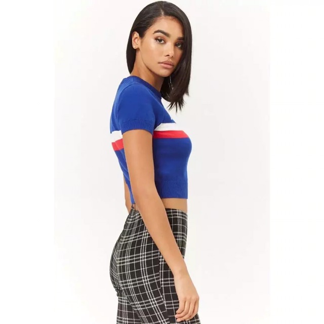 Áo len dệt kim dáng croptop xuất xịn