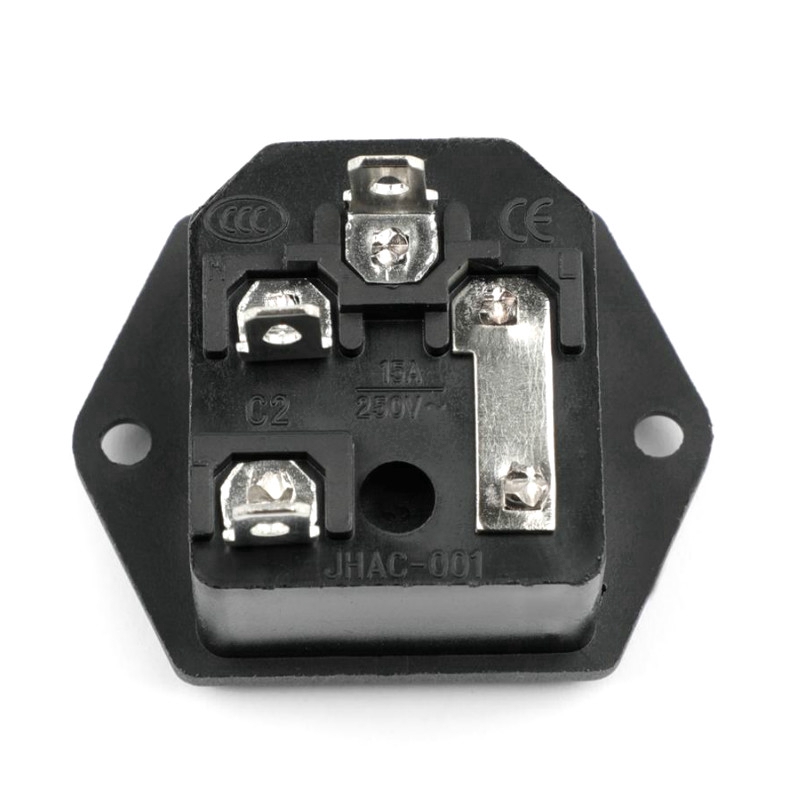 Set 5 Phích Cắm Kết Nối 3 Chấu 10A 250V AC AC-03