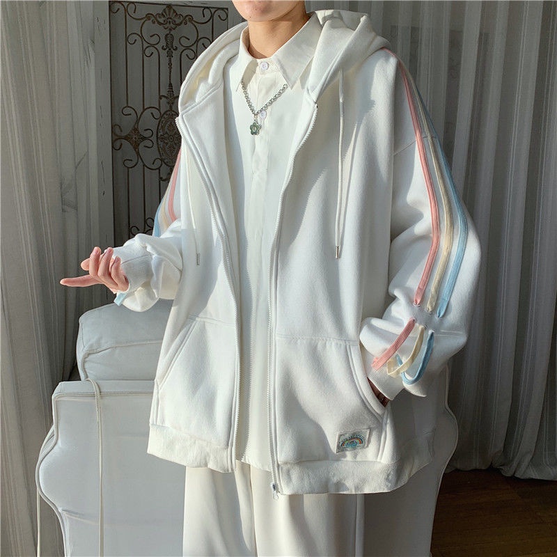 【Keroro】Áo khoác nỉ 1 lớp dày dặn phối kẻ sọc tay FuLL SIze | BigBuy360 - bigbuy360.vn