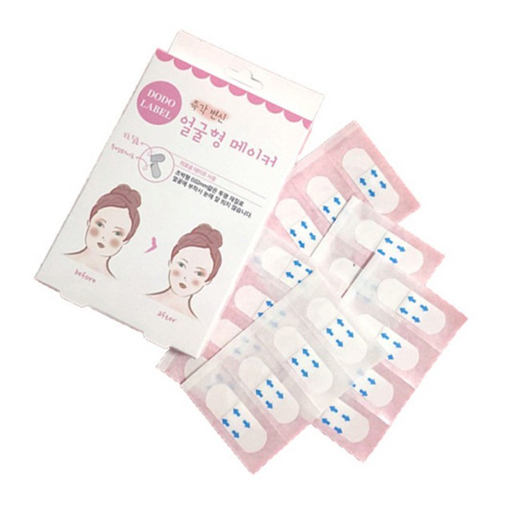 Miếng dán thon gọn mặt Dodo Label Hàn Quốc, thu gọn mặt khi trang điểm, bóp nhỏ mặt khi make up