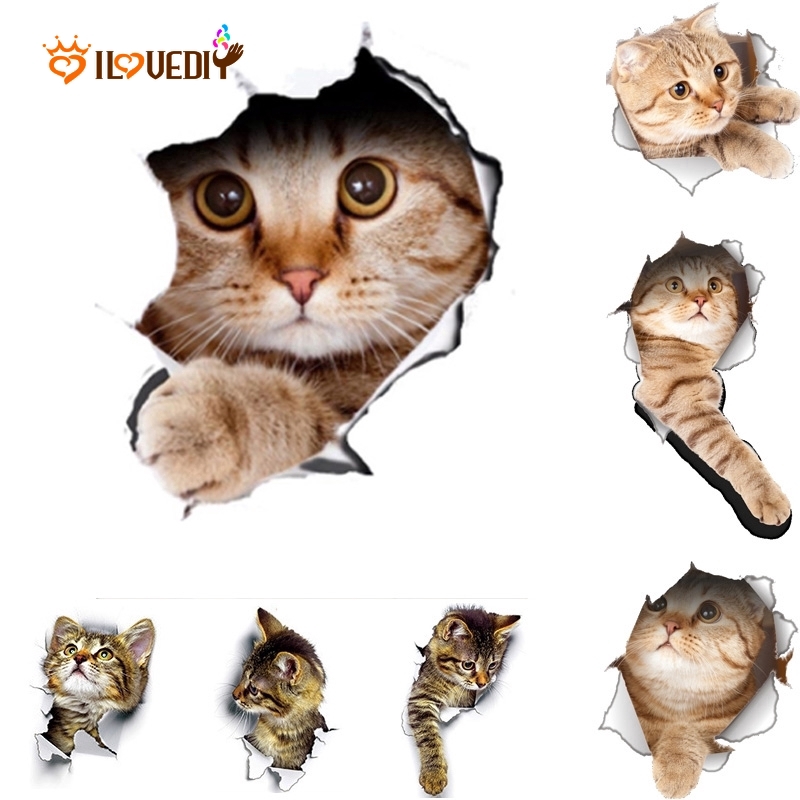 Sticker dán tường mèo 3D: Sử dụng sticker dán tường mèo 3D để tạo điểm nhấn cho ngôi nhà của bạn. Với nhiều hình ảnh đa dạng và chất lượng, sticker sẽ mang đến không gian sống của bạn sự mới mẻ và độc đáo.