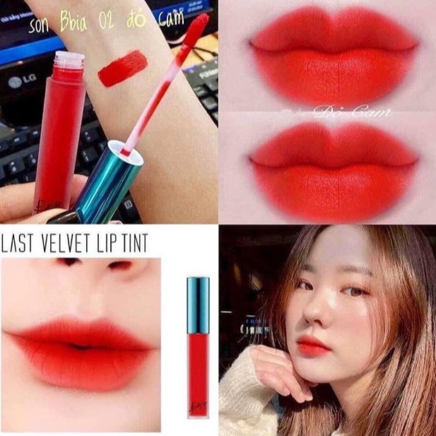 Son kem Lì BBIA Velvet Lip Tint Màu Số 02 - 04 - 12 - 14 - 15 - 23