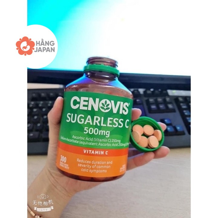 Viên nhai VITAMIN C - Cenovis Vitamin C 500mg 300 viên - Date 2023