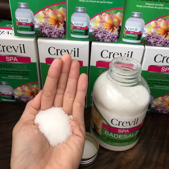 Muối Khoáng Tắm Tẩy Da Chết CREVIL SPA 600g Nhập Khẩu Đức.