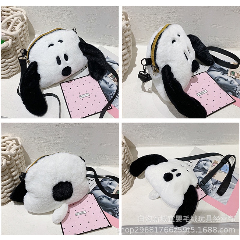 Balo Đeo Vai Hình Chú Chó Snoopy Nhồi Bông Đáng Yêu Thời Trang Sáng Tạo Cho Nữ