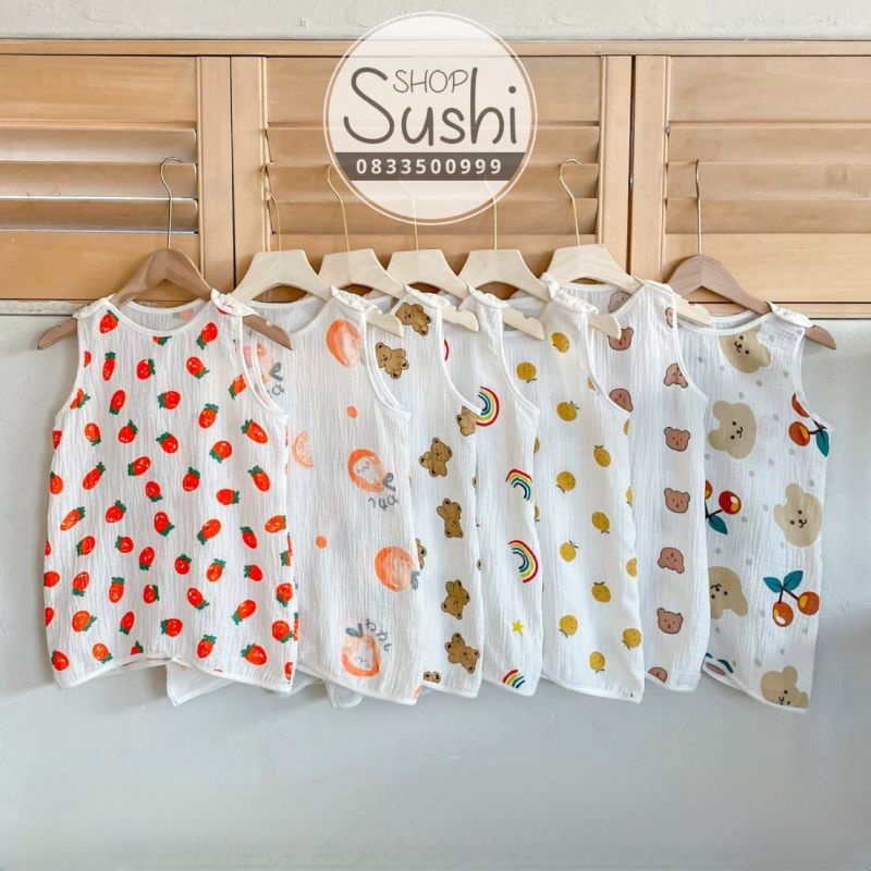 (FreeShip) Túi ngủ mùa hè cho bé, Túi ngủ vải xô mỏng