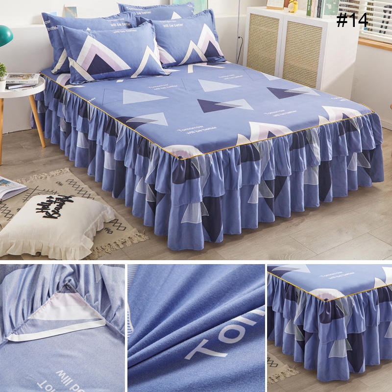 Bộ ga giường 3 trong 1 kích thước 150*200cm/180*200cm/200*200 | BigBuy360 - bigbuy360.vn