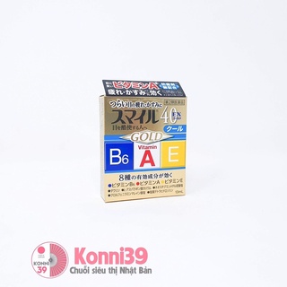 Nước nhỏ mắt smile 40 ex gold vitamin nội địa nhật bản