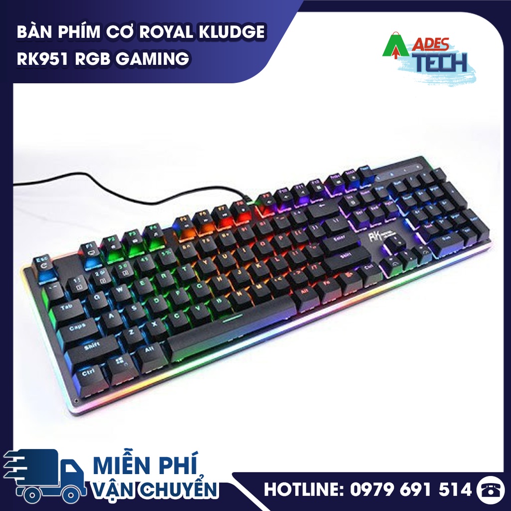 Bàn phím Cơ Royal Kludge RK951 RGB Gaming | Bàn Phím Gaming Có Dây | Bảo Hành Chính Hãng 12 Tháng