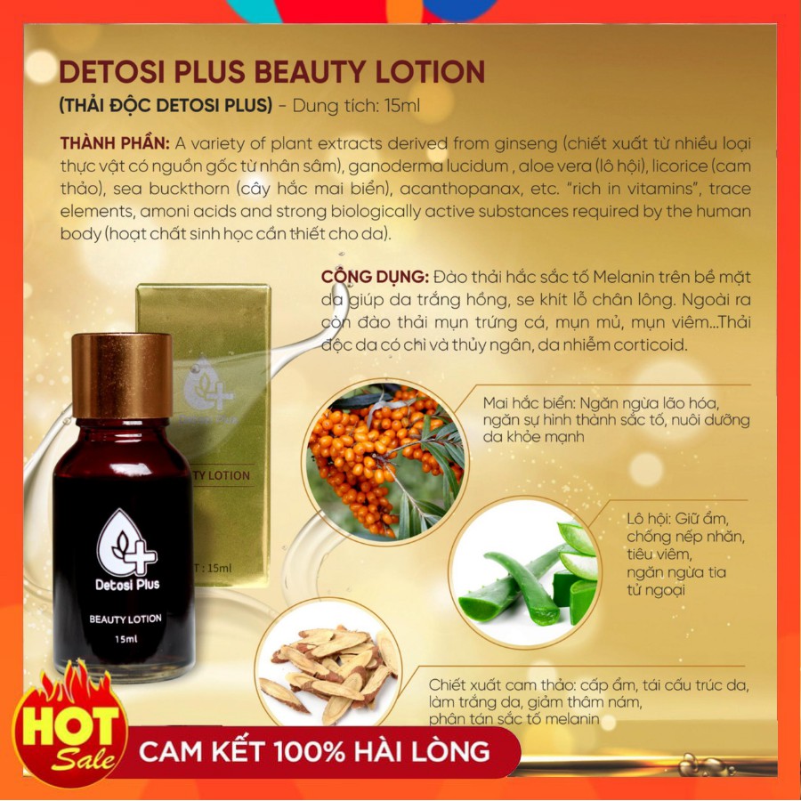 [TẶNG MẶT NẠ] Thải độc tố Detoshi plus tái tạo làn da mới, giảm mụn ẩn mụn cám, se khít lỗ chân lông | BigBuy360 - bigbuy360.vn