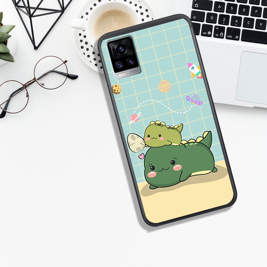 [HOT]ỐP VIVO V15 - V19 - V20 -V21 - V23E , IN HÌNH KHỦNG LONG CHIBI SIÊU DỄ THƯƠNG.