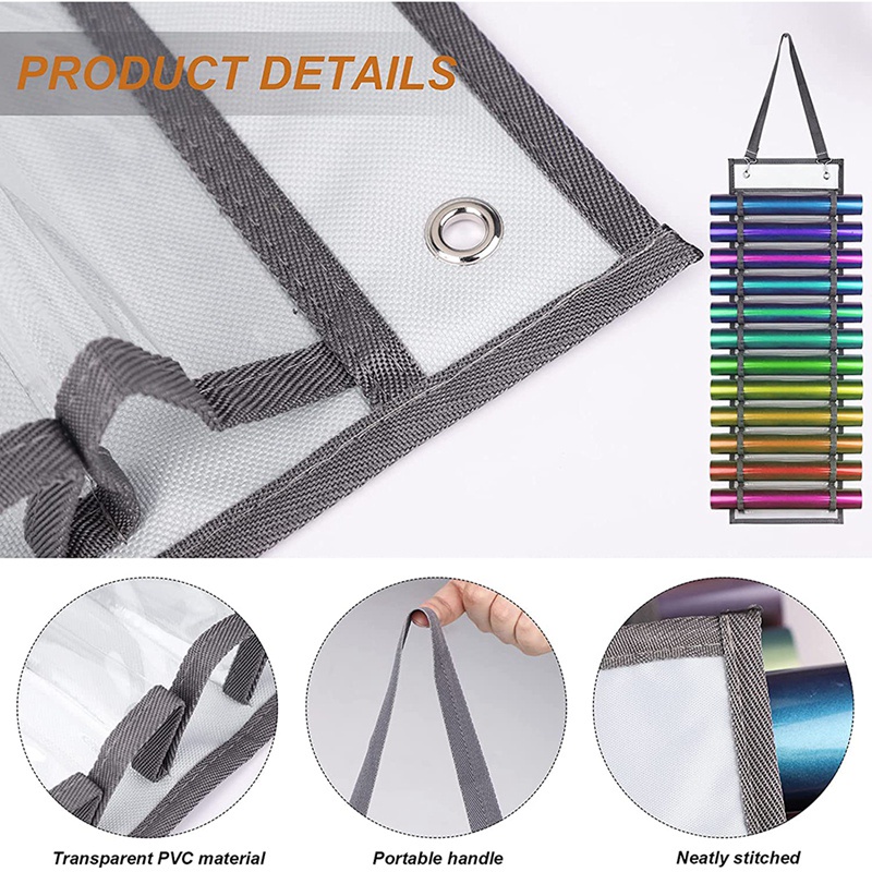 Giá Đỡ Cuộn Vinyl 12 Lỗ Sắp Xếp Gọn Gàng Cho Tấm Vinyl / Giấy Chuyển Nhiệt / Thiết Kế