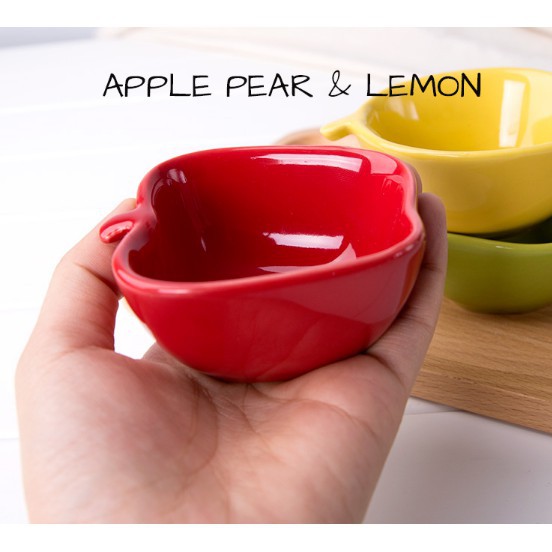 [Hot] Bát ăn dặm kiểu nhật hình chanh,táo,lê