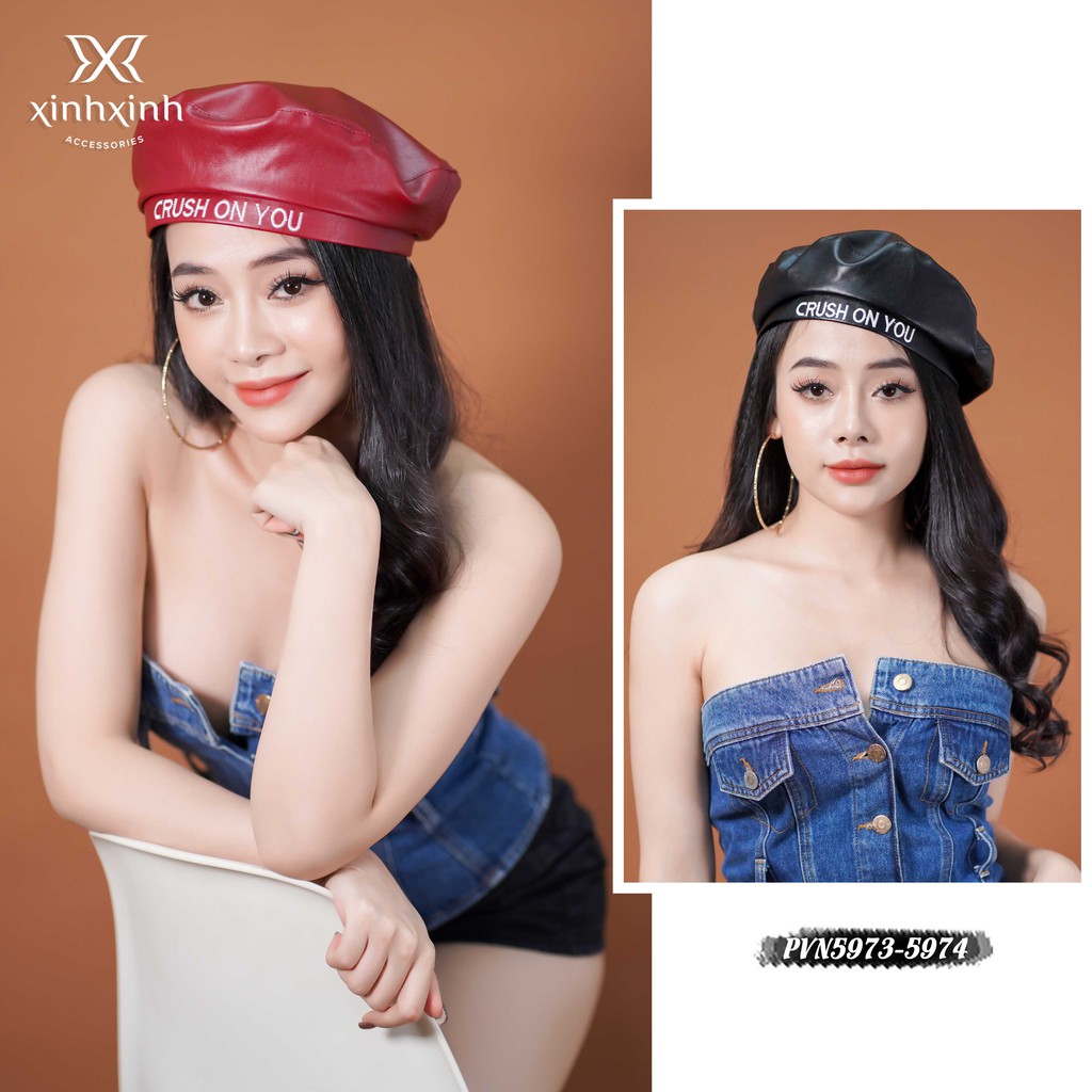 Mũ nồi Beret Crush On You cao cấp - Xinh Xinh Accessories