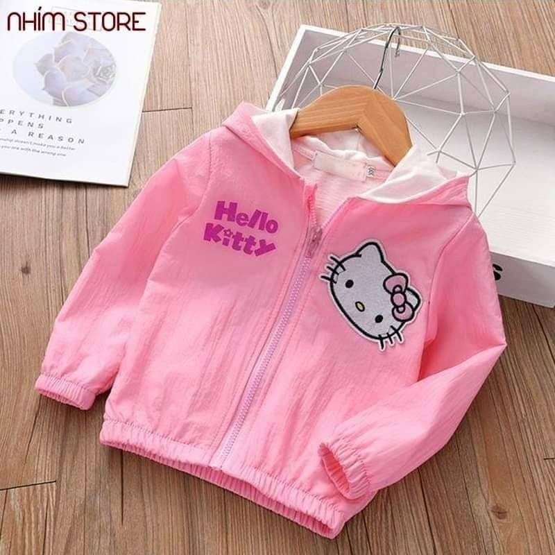 Áo khoác bé gái vải dù có lót