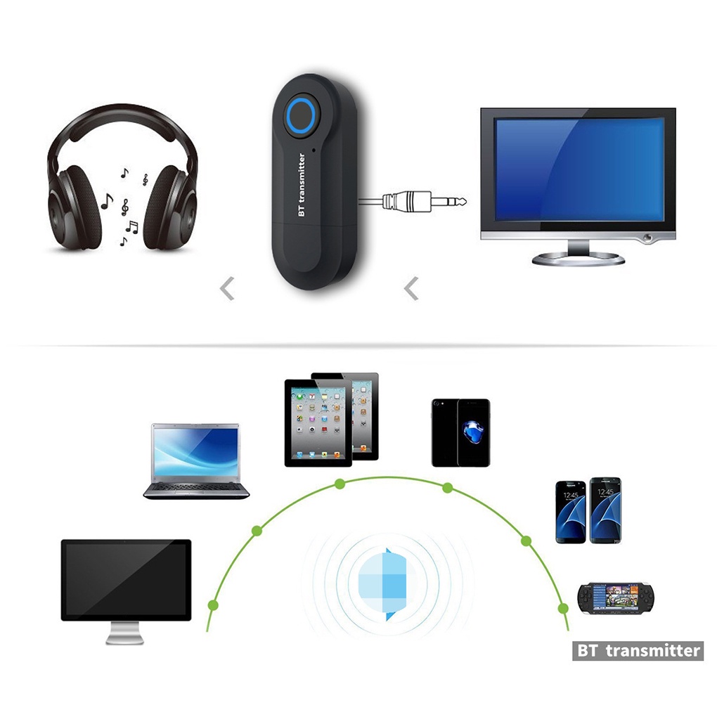 USB Bluetooth Audio Transmitter TV Computer Laptop 3 5mm Wireless Stereo Audio Adapter Transmitting Device【vollter1】