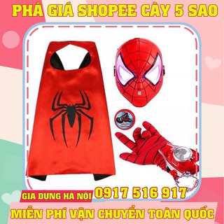 (Ảnh thật) Bộ đồ siêu nhân mặt nạ người nhện Spider Man FAMIKA