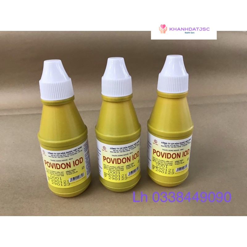 Sát trùng Povidon Iod 20ml -90ml Công ty Hoá dược
