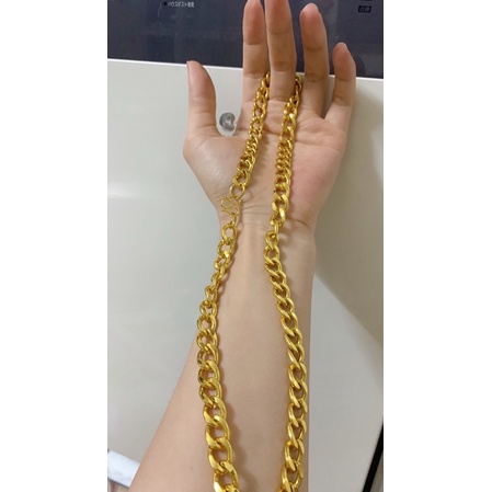 Dây chuyền/vòng cổ nam nữ bản mắt xích mạ vàng cao cấp H88 (Vàng)
