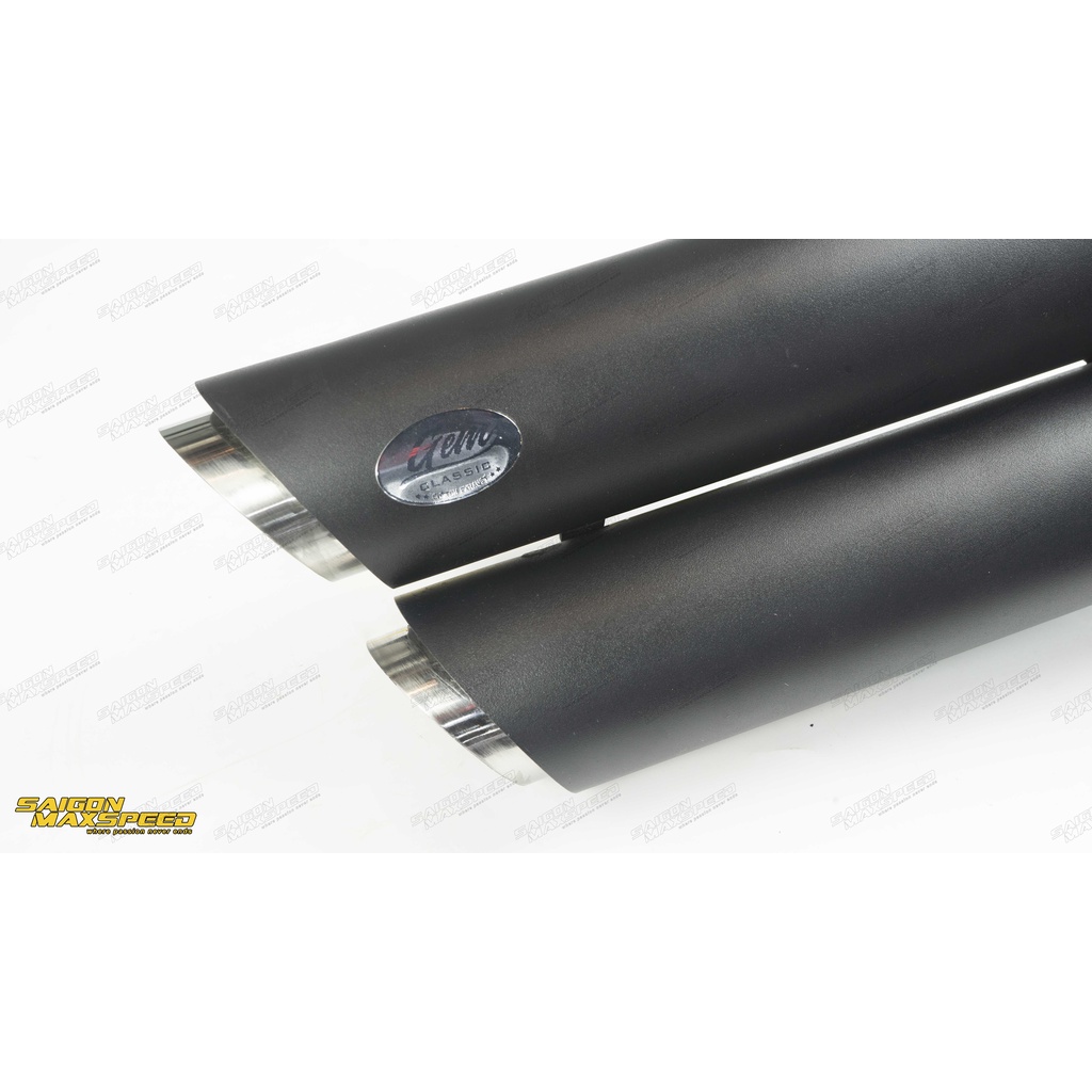 Pô GEM Classic 2 Nòng Shorty Slip on Honda Rebel 300-500