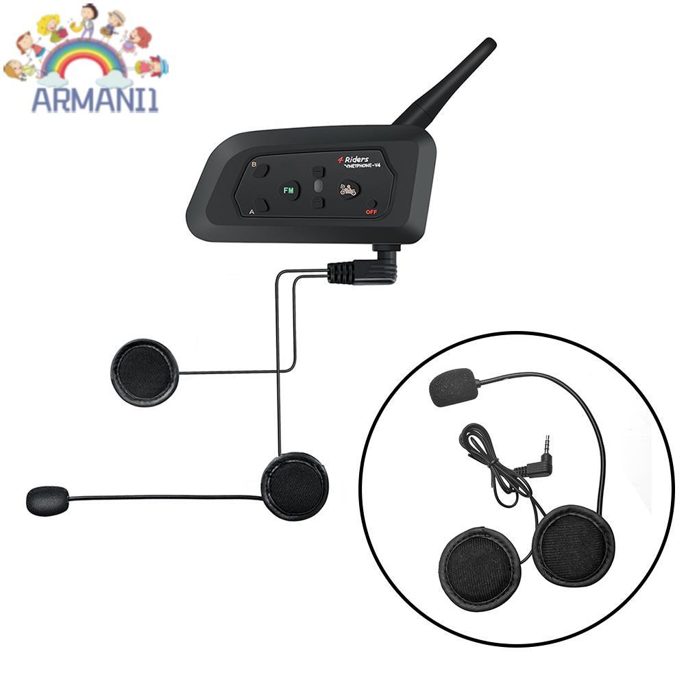 ARMANI Tai Nghe Vnetphone Âm Thanh Stereo Jack 3.5mm Cho V6 V4 Bluetooth Intercom