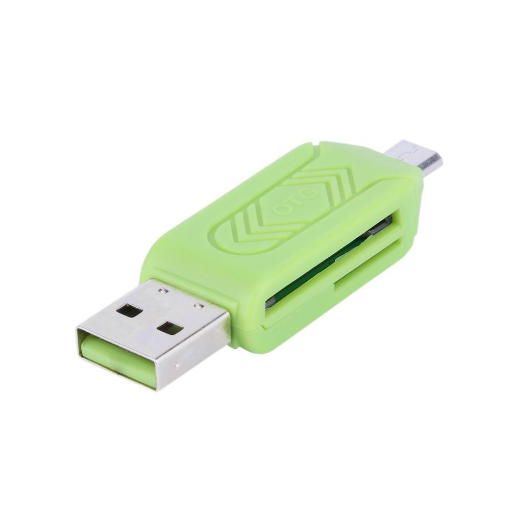 Đầu Đọc Thẻ Nhớ Usb 2.0 Micro Usb Otg Dành Cho Điện Thoại / Máy Tính