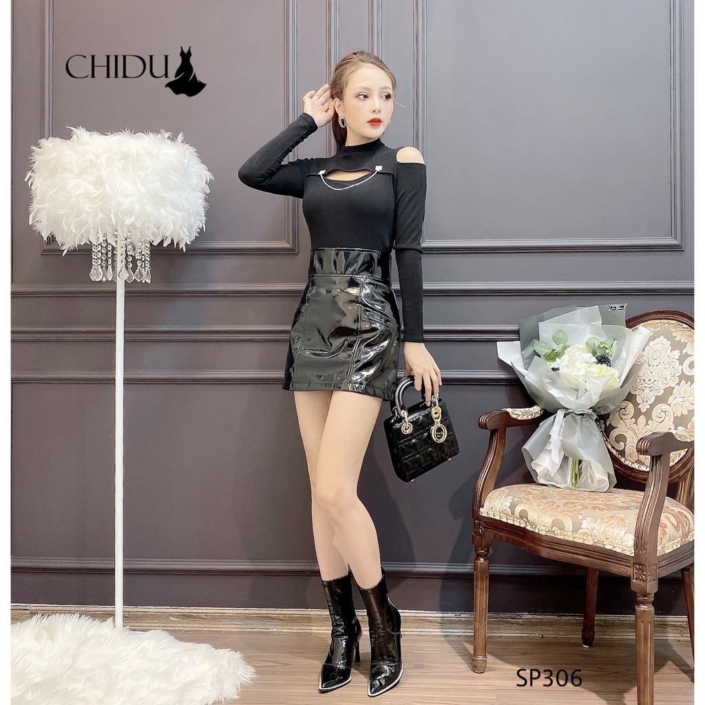 CHIDU áo len tăm dài tay phối xích - SP306 | BigBuy360 - bigbuy360.vn